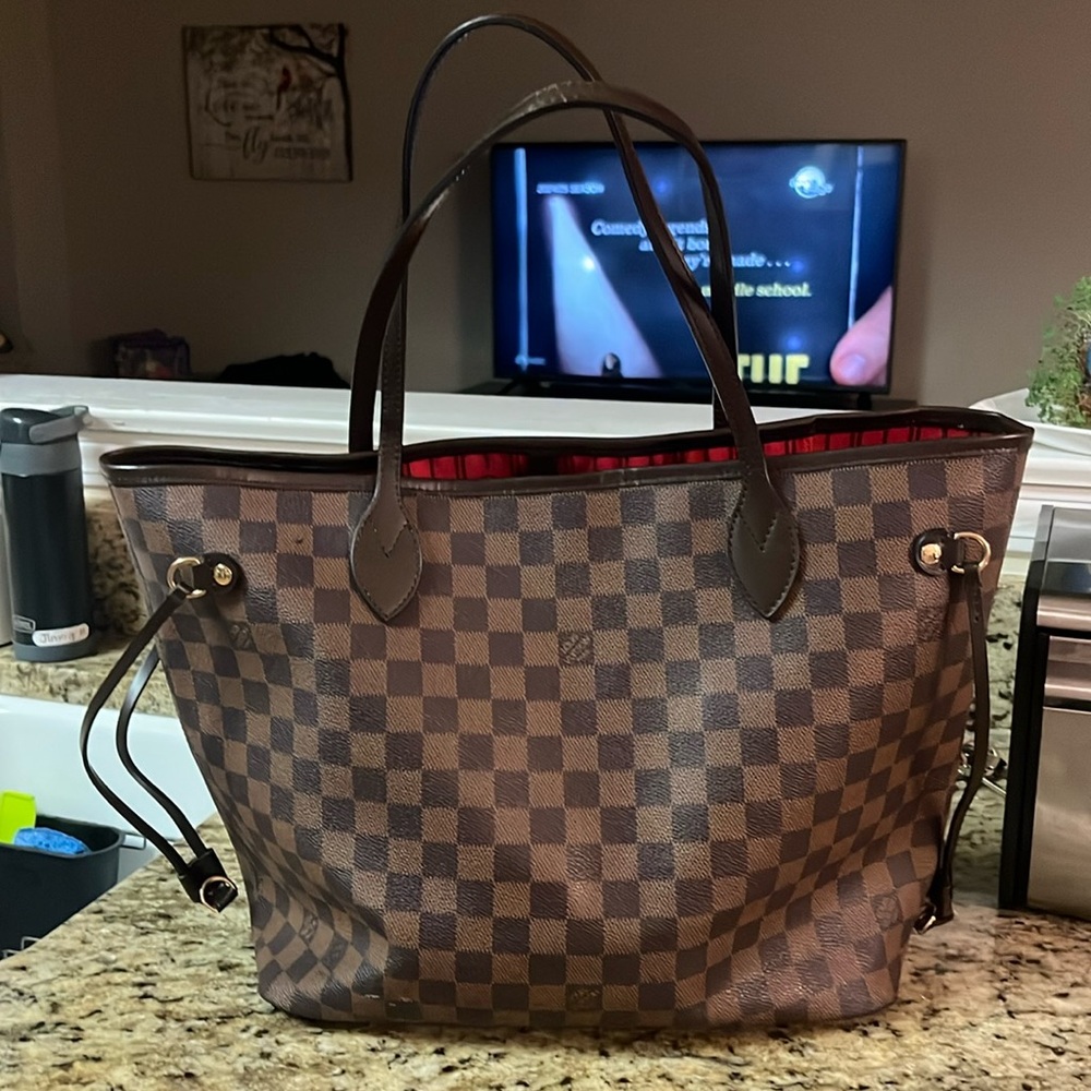 Leather bag . 16 by 11